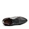 BELLE/百丽冬季专柜同款黑色油皮牛皮女短靴 BLDE5DD7