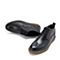 BELLE/百丽冬季专柜同款黑色水牛皮男皮靴(绒里）B3H45DD7