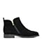 BELLE/百丽冬季专柜同款黑色羊绒皮革女皮靴R9W1DDD7