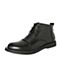 BELLE/百丽冬季专柜同款黑色牛皮革男休闲靴（绒里）5NZ01DD7