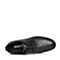 BELLE/百丽春季新品专柜同款黑色摔牛皮革男皮鞋33402AM8