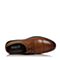 BELLE/百丽春季新品棕色牛皮商务正装男皮鞋婚鞋03661AM8