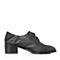 BELLE/百丽专柜同款黑色时尚英伦风胎摔牛皮女皮鞋S1W1DAM8