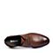 BELLE/百丽商场同款棕色牛皮商务正装男皮鞋5RW01BM8