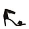 BELLE/百丽专柜同款黑色羊绒皮革女凉鞋BVI30BL8