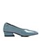 BELLE/百丽专柜同款蓝色皱牛漆皮女单鞋S5C1DAQ8