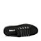 BELLE/百丽商场同款黑色磨砂二层牛皮革男板鞋B1F12CM8