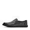 BELLE/百丽夏季商场同款黑色牛皮革懒人鞋男休闲鞋5UH02BM8