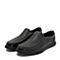 BELLE/百丽夏季商场同款黑色牛皮革懒人鞋男休闲鞋5UH02BM8
