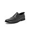 BELLE/百丽商场同款黑色优雅轨迹牛皮革套脚男皮鞋5TM02CM8