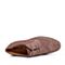 BELLE/百丽秋豆沙棕牛剖层革雕花布洛克伐木鞋低帮男休闲鞋60835CM8