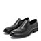 BELLE/百丽秋季新款黑色牛皮革商务正装男皮鞋11477CM8
