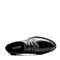 BELLE/百丽黑色牛皮革商务正装男皮鞋11377CM8
