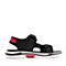 BELLE/百丽夏季专柜新款黑色纺织品撞色休闲男沙滩凉鞋5UL01BL8
