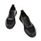 BELLE/百丽商场同款黑色牛皮革系带板鞋男休闲鞋5UC01CM8