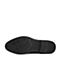 BELLE/百丽商场同款黑色布洛克雕花牛皮革男系带皮鞋5TR01CM8