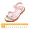 百丽（belle）2018年夏季新款时尚简约舒适女童中童超纤时装凉鞋DE0566