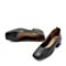BELLE/百丽专柜同款黑色牛皮革方头奶奶鞋女皮鞋S9D1DCQ8
