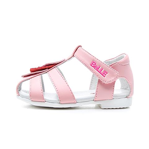 百丽（belle）2018年夏季新款时尚简约舒适女童幼童超纤学步凉鞋幼童鞋DE5939