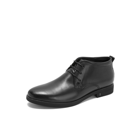 BELLE/百丽商场同款牛皮革商务正装男皮靴（绒里）5VV01DD8