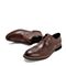 BELLE/百丽婚鞋春季棕色牛皮商务正装德比鞋布洛克鞋98115AM9