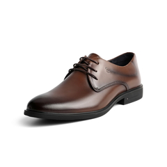 百丽德比鞋男2021商场同款牛皮革男商务正装皮鞋7CQ11AM1