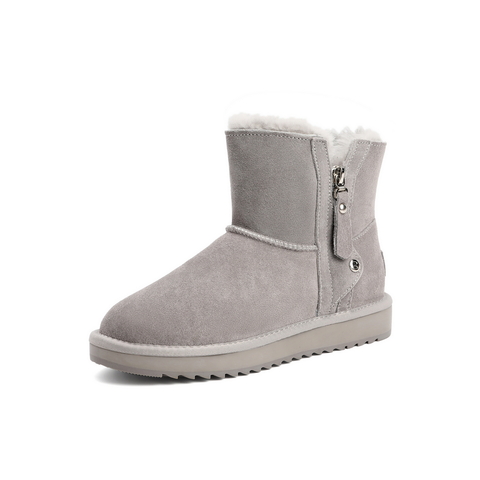 百丽保暖雪地靴女2021冬新商场同款时尚高帮短靴加绒X2Q1DDD1