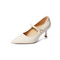 百丽珍珠法式玛丽珍鞋女2022秋新商场同款尖头高跟单鞋Y4K2DCQ2