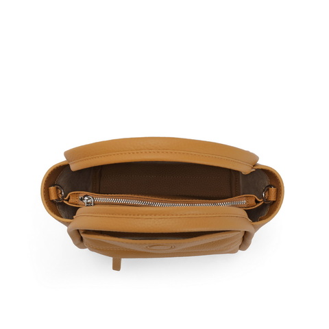 百丽包包女2024秋季新品高级质感休闲单肩斜挎手提水桶包M6349CX4