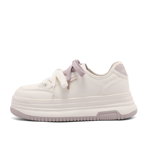 百丽时尚撞色板鞋女2024秋新商场同款厚底增高休闲鞋C1P1DCM4