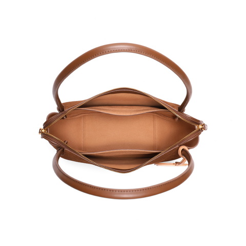 百丽包包女2024新商场同款吐司包复古通勤反绒单肩托特包X7203DX4