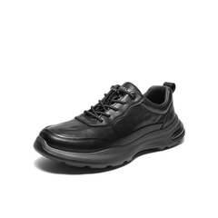 百丽厚底增高健步鞋男鞋秋季户外潮搭休闲跑步鞋商务运动皮鞋A2210CM4