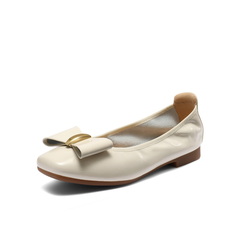 百丽柔软平底便鞋女2025春新商场同款真皮通勤单鞋D8B1DAQ5