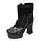bevivo/黑色牛皮MHC48DD2冬季女短靴专柜3