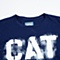 CAT/卡特夏季男士T恤基本剪裁款军蓝CC1MTSST166W73 纯棉