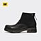 CAT卡特 专柜同款 女子黑色牛皮革/牛剖层革休闲鞋P308990F3UDR09