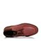CAT/卡特秋冬暗红色牛皮革/织物男户外休闲鞋粗犷装备(Rugged)P721902G3UDR49