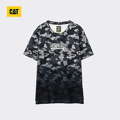 CAT/卡特春夏款男装午夜灰短袖T恤CH1MTSST111A15
