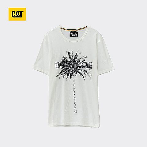 CAT/卡特春夏款男装白色短袖T恤CH3MTSST133A10