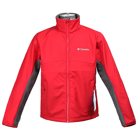 Columbia/哥伦比亚男子红色TRAIL 徒步系列SOFTSHELL-外套/软壳冲锋衣PM2866675