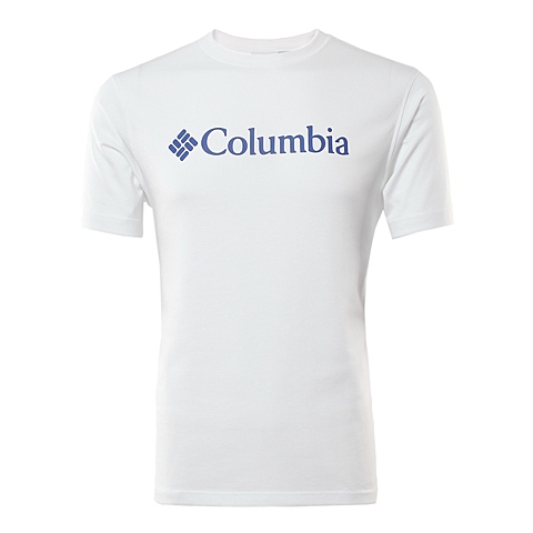 Columbia/哥伦比亚春夏男白色乐享户外60% 棉  40% 涤纶短袖T恤LM6900100