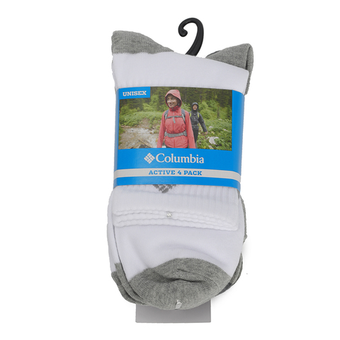 Columbia/哥伦比亚 专柜同款 中性舒适中筒袜2色4双装LU9745103