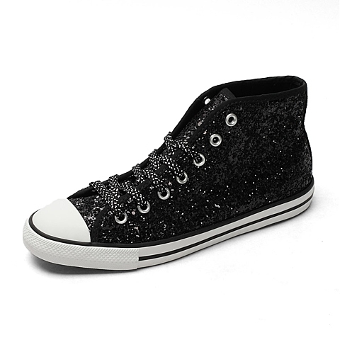 CONVERSE/匡威 ALL STAR黑白酷感系列中帮亮片女子硫化鞋544954C