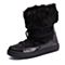 Crocs卡骆驰女鞋 秋冬女士系带洛基靴 黑色 软跟平底短筒靴|203423-001