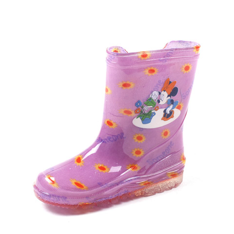 DISNEY/迪士尼 春季紫色婴童印花雨靴TT01003