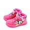 DISNEY/迪士尼 冬季桃红PU女小童板鞋 S19032