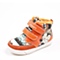 DISNEY/迪士尼冬季橙色二层皮中性小童板鞋S19037