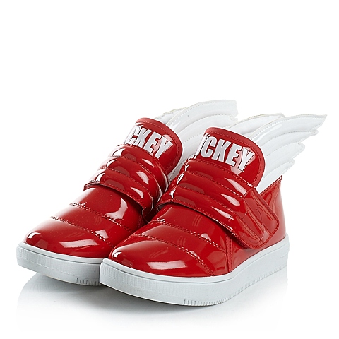 DISNEY/迪士尼童鞋2014秋季PU红色男小童运动鞋 滑板鞋DS0189