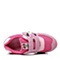 DISNEY/迪士尼童鞋2015秋季新品粉色反毛皮/织物女小童运动跑步鞋DS0777