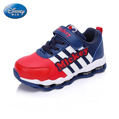迪士尼（disny）16年秋冬季男童时尚亮色中童弹簧鞋设计户外鞋跑步鞋 DS2088
